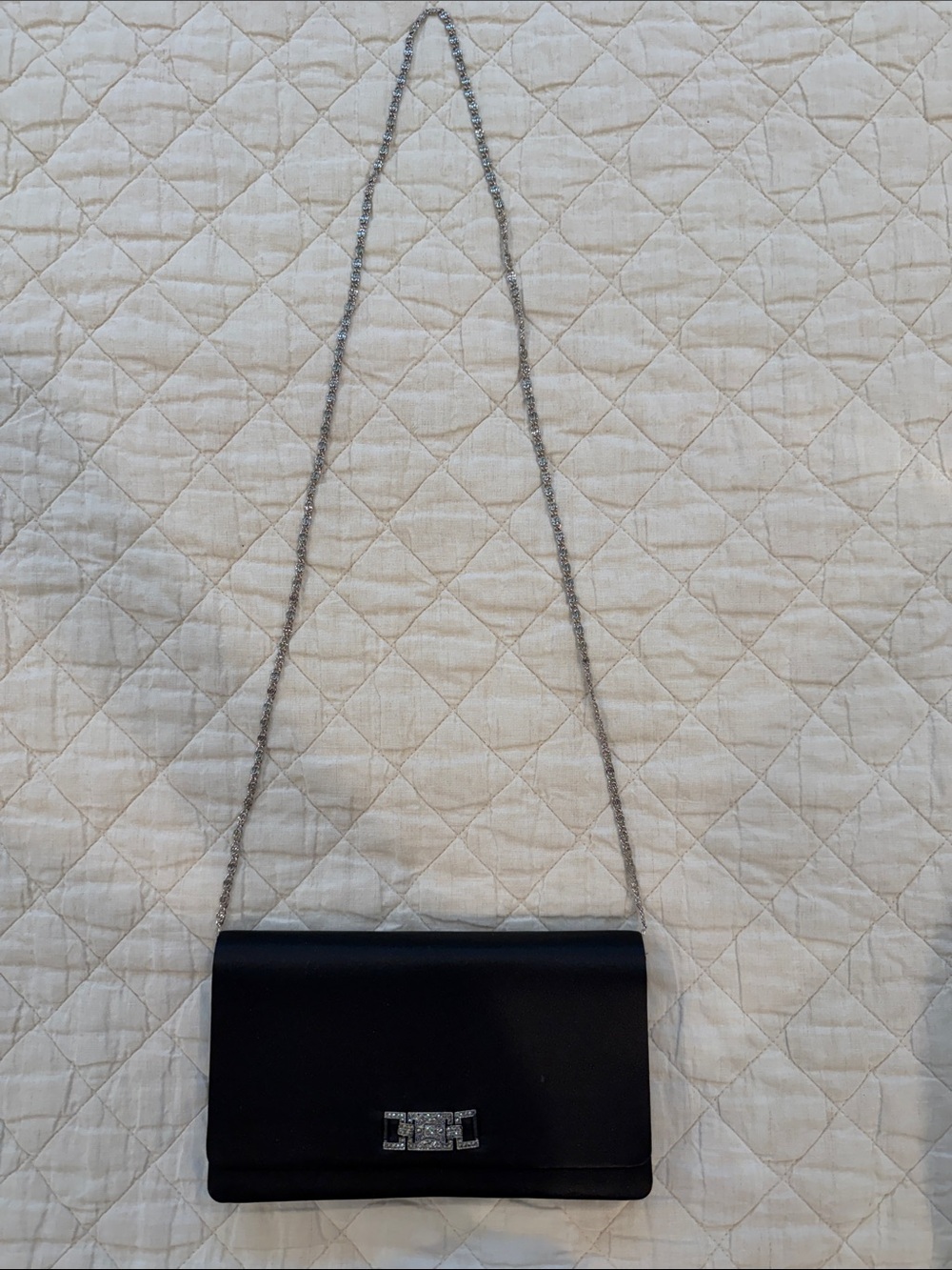 Nordstrom Satin clutch with chain strap